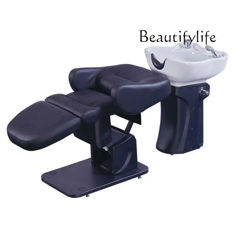 X Electric Shampoo Bed Can Be Reclined, Rotating Sitting Shampoo Chair, Beauty Salon Chair, Haircut And Shampoo Integrated