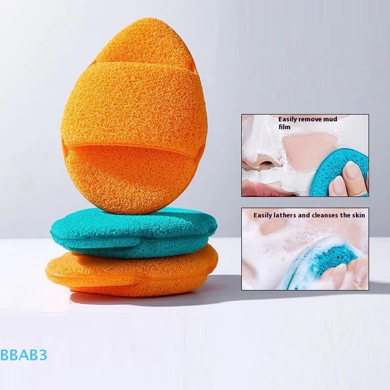 1pcs Exfoliating Cleansing Puff Blackhead Removal Mud Mask Face Wash Sponge Cleaner Makeup Remover Foam Sponge Face Clean Pads