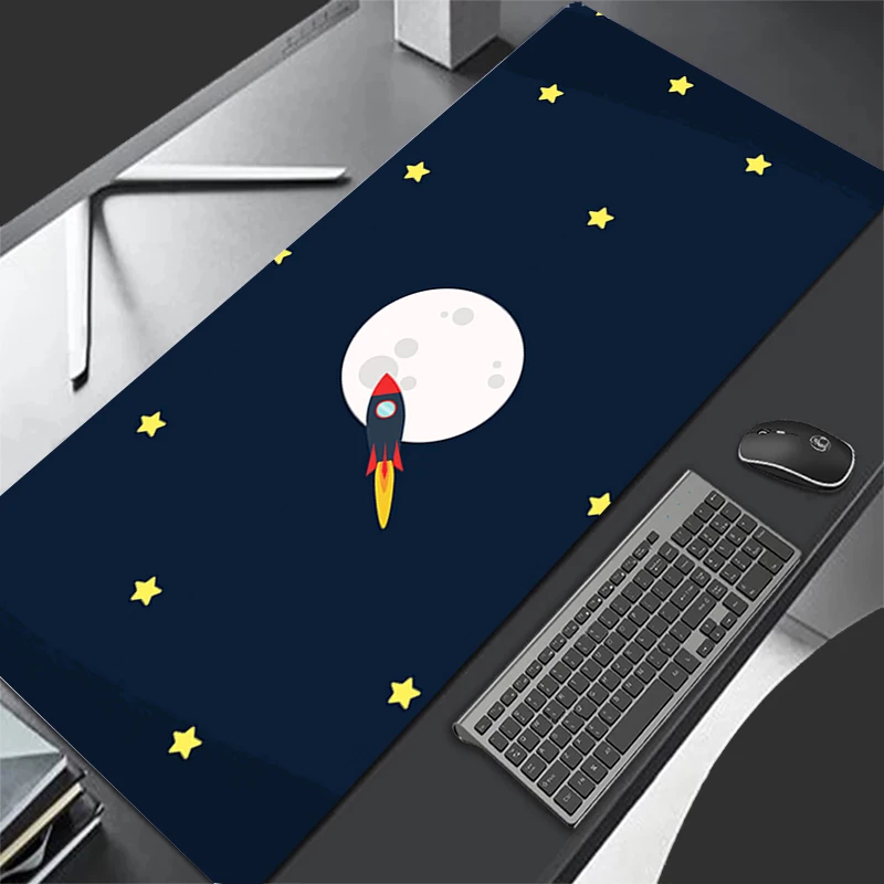 لوحة ماوس بنمط لوحة ألعاب مطاطية عالية الدقة ملحقات الكمبيوتر حصيرة مكتبية غير قابلة للانزلاق مكوك طاولة مكتبي لوحة مفاتيح ألعاب مكوكية للمساحة