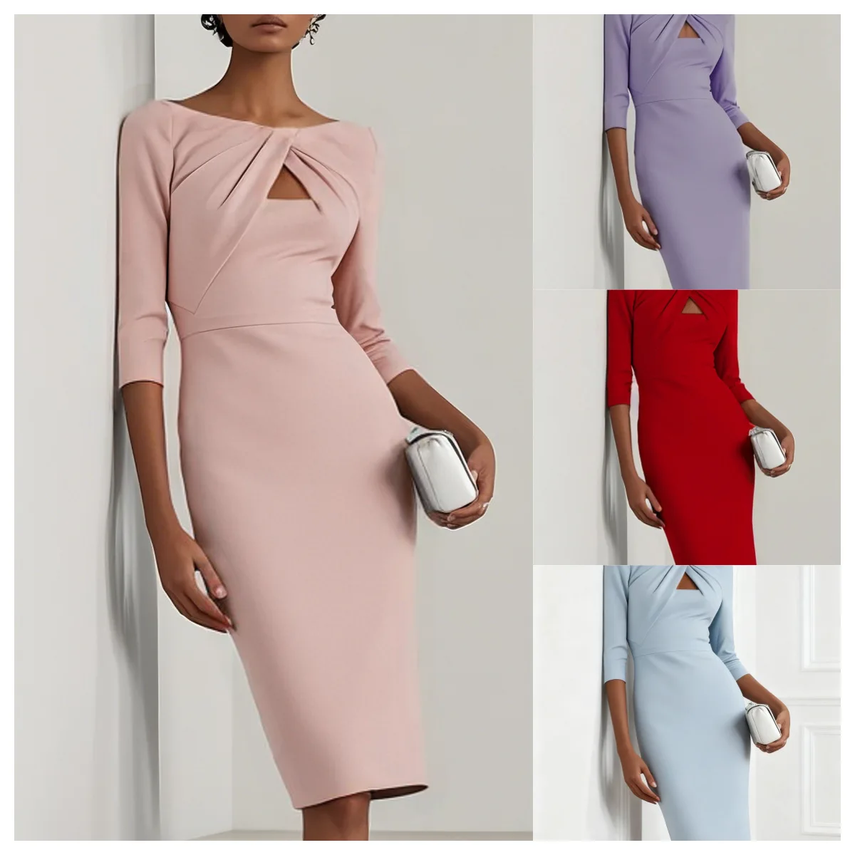 

2026 Autumn Elegant Slim-fit Dress Slimming Party Gown For Women Dress Elegant Femme Boho Vestidos Outfits
