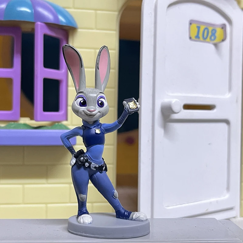 2025 nova disneyzootopia judy hopps anime brinquedo crianças ornamento de mesa presente oferta especial zootopia desktopmodelpresente de feriado de aniversário