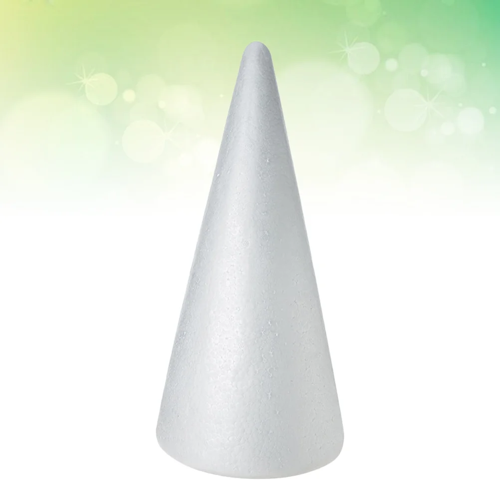 2pcs Kids DIY Craft Cone Accessories Christmas Cone Handmade White Solid Cone (38x135cm) ornament diy cone