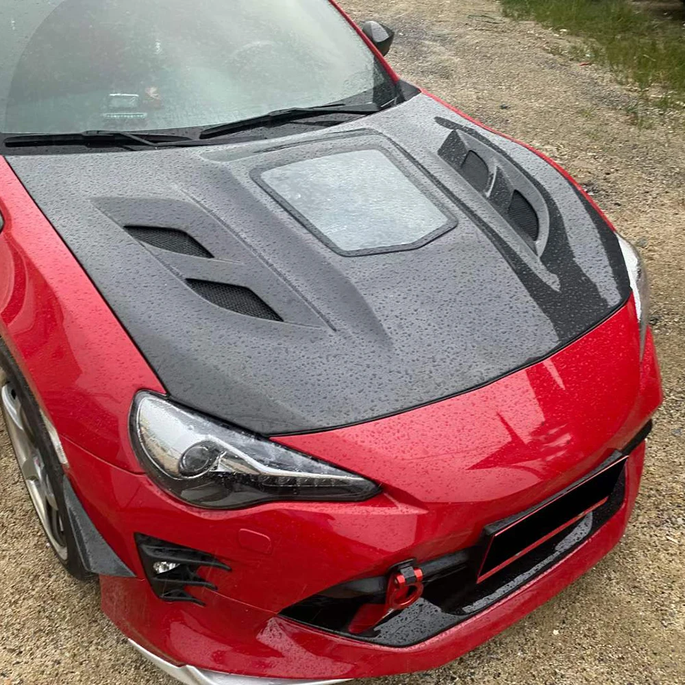 Enginne kap mesin serat karbon, untuk Toyota GT86 2013-2019 100% telah diuji dengan baik