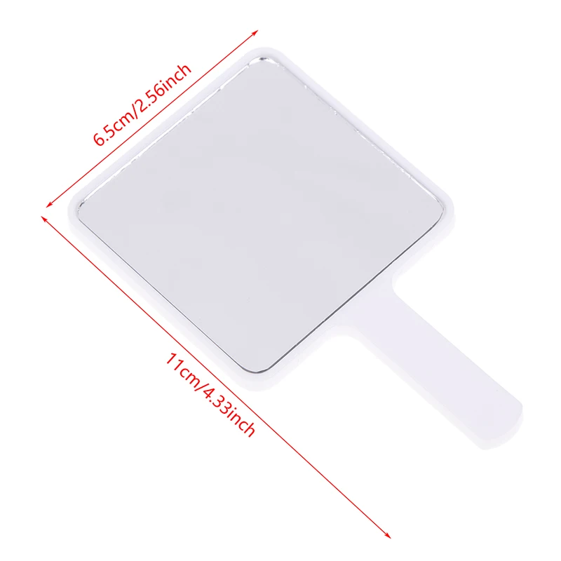 Handheld Makeup Mirror Square Makeup Vanity Mirror With Handle Hand Mirror SPA Salon Compact Mirrors Cosmetic Mirror For Women