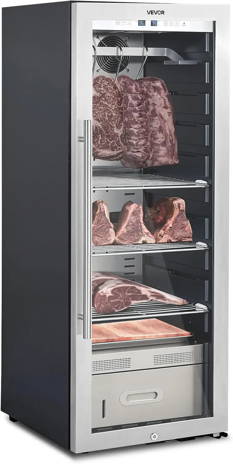 232 LBS Dry Aging Fridge for Steaks, Dry Ager Refrigerator for Meat with Precise Temperature & Humidity Control, Freestanding Be