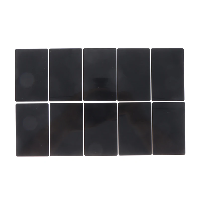 10Pcs/Set Blank Metal Business Card Aluminum Alloy Blanks Card DIY Laser Printing  Business Cards Kit