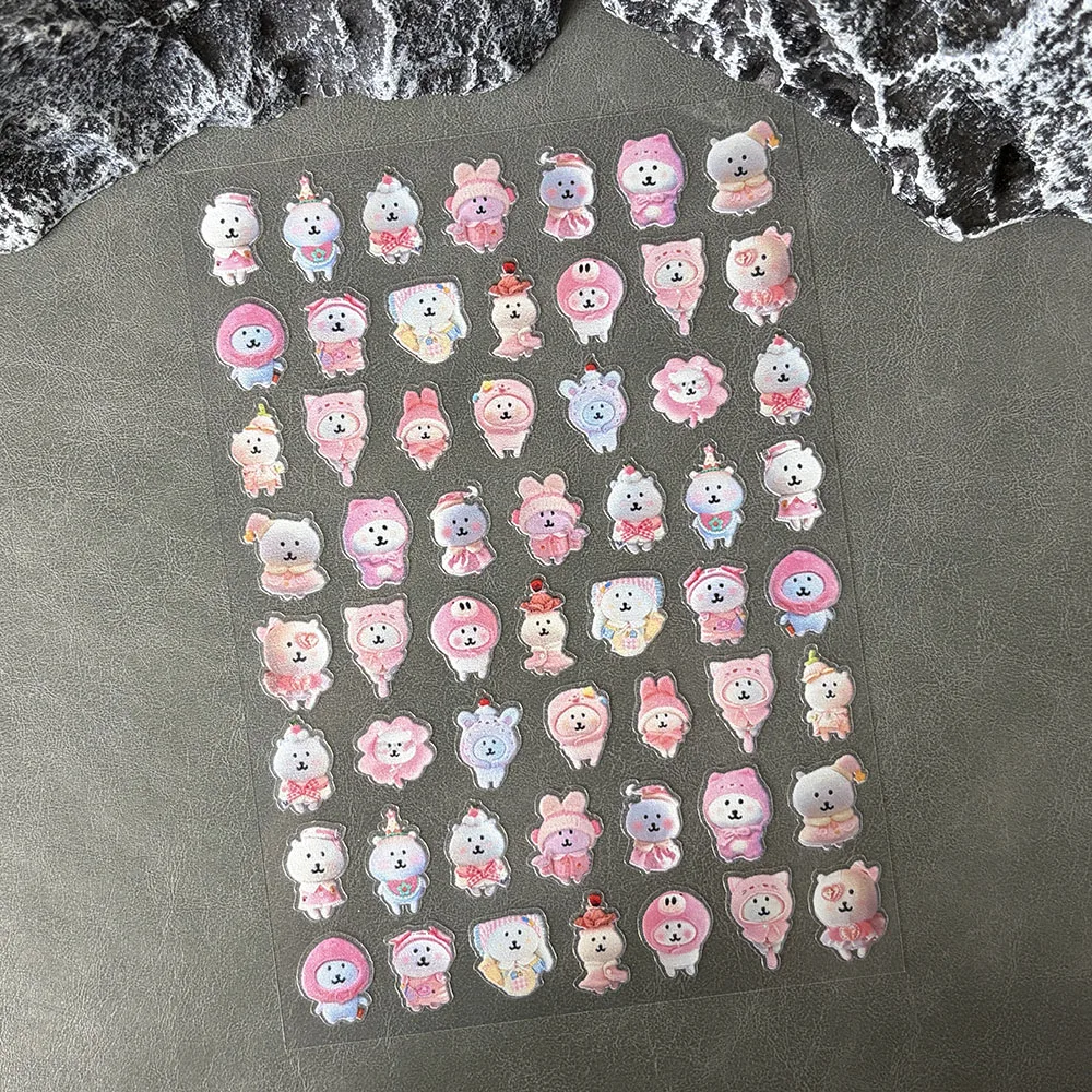 Self Deprecating Bear Cartoon Graffiti Sticker Scrapbooking Phone Luggage Skateboard Waterproof Decals DIY Decorative Stickers