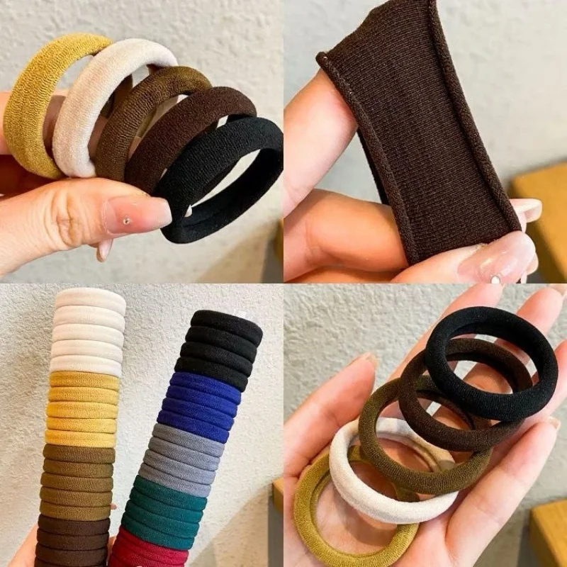 20pcs/set Multi-color High Elastic Hair Ties for women High Ponytail Does Not Hurt The Hair Hair Rope Fashion Scrunchies