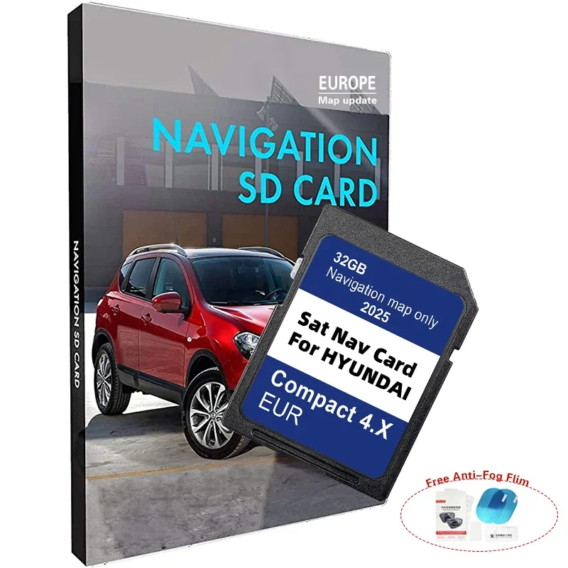 

Latest 2025 Update Navigation GEN4 SD Card Europe Map 2025 Compact 4.X for Hyundai H350/i40/i40 VF IA/i40 VF SD/i40 VF SD IA Car