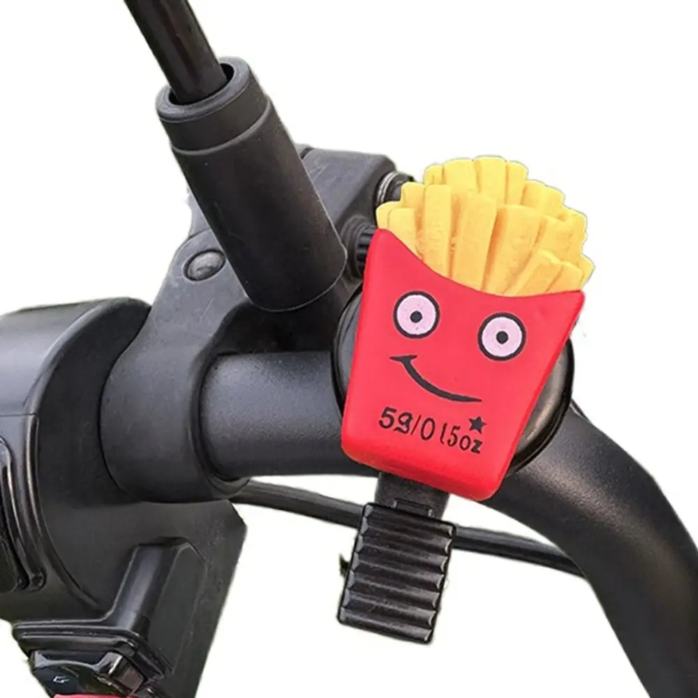 

Bike Accessories Hamburg Cartoon Bicycle Bell Sandwich French Fries Bicycle Horn Lovely Loud Bike Scooter Bell Bicycle Safety