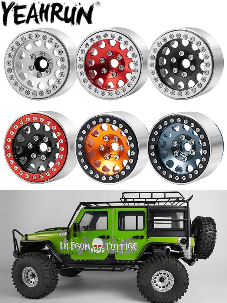 

YEAHRUN алюминиевая ступица обода колеса 1,9 для Axial SCX10 TRX4 TRX6 HSP Redcat D90 1/10 обновленные детали для радиоуправляемого гусеничного автомобиля