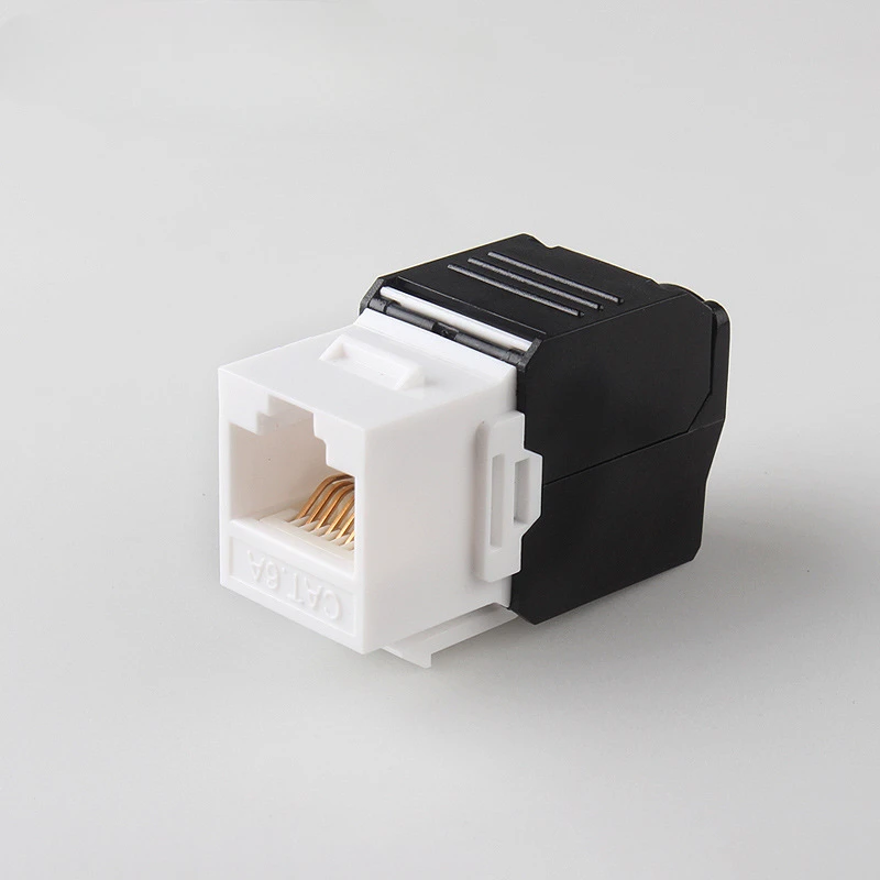 5PCS Super six-category network module CAT6A no-print and non-blocked RJ45 information network module panel direct
