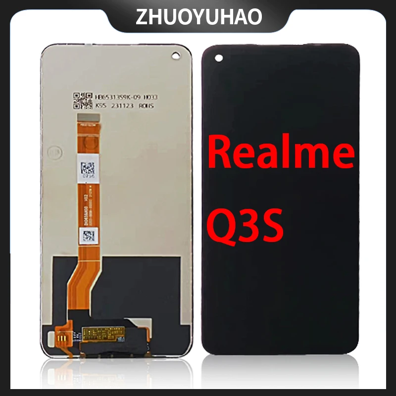 Substituição do Display LCD para Realme, Tela Sensível Ao Toque, Montagem Digitador, 6,6"