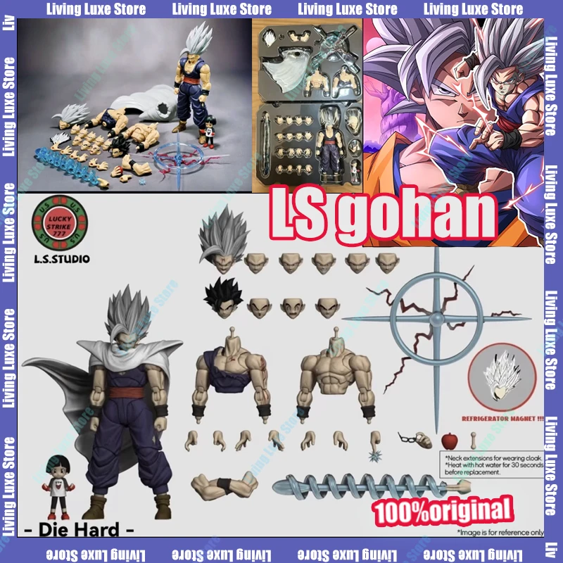 Figura de Son Gohan de L.S.Studio, Dragon Ball Super Saiyan Beast Gohan, Figuras de Acción de Anime de Superhéroes, Juguetes Coleccionables, Regalo