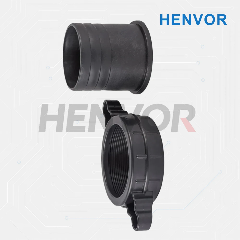 Water Pump Fittings 2 Inch 3 Inch Plastic Pipe Connector Wrench With Rubber Gasket Water Pump Connector Fitting Accessories
