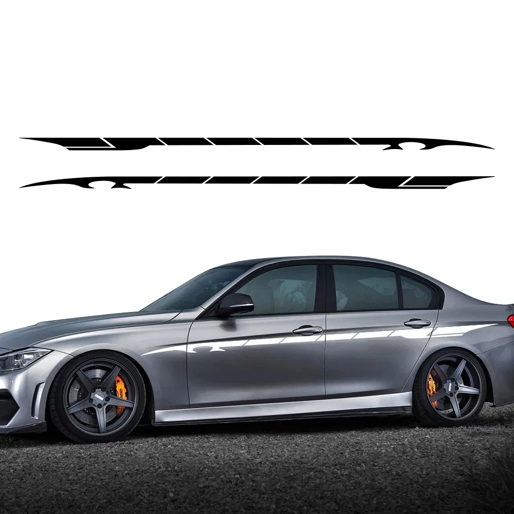 

Car Body Side Stripe Graphic Stickers Sport Racing Vinyl DIY Stripe Fashion Decoration Vinyl Decals Universal Auto Accessories