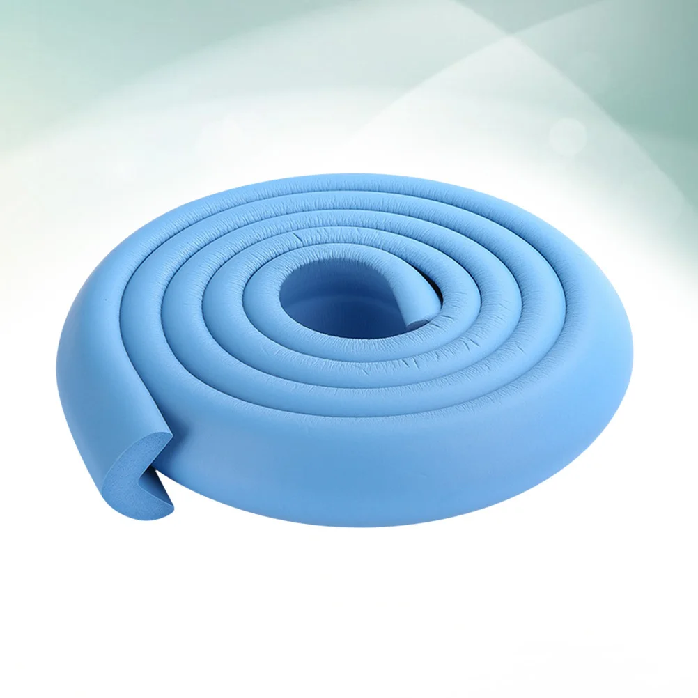 

1-рулонная детская защитная полоса, угловая защита, синий толстый бампер для предотвращения столкновений, защита стола, простая установка для деревянных, стеклянных, гранитных краев