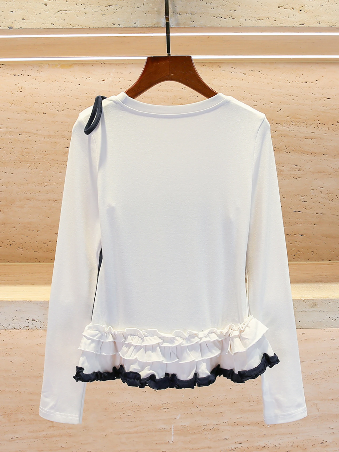 

Женская футболка Sweet And Gentle Sle с высокой талией и дизайном Long Sve round Ne Pullover Top для поездок на работу осень