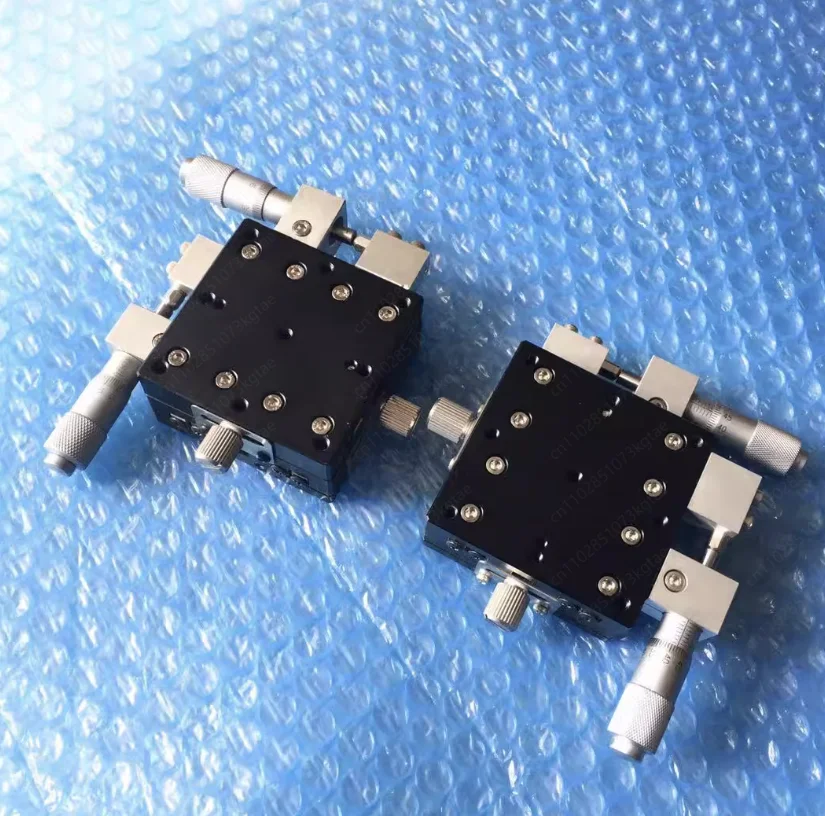 60*60mm XY Axis Manual Displacement Platform High Precision Sliding Table Linear Stage