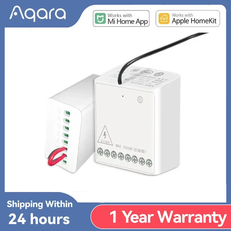 Original Aqara two-way Control Module Relay Switch Controller Zigbee Smart Timer Channels Works With Xiaomi Mi Home Homekit APP