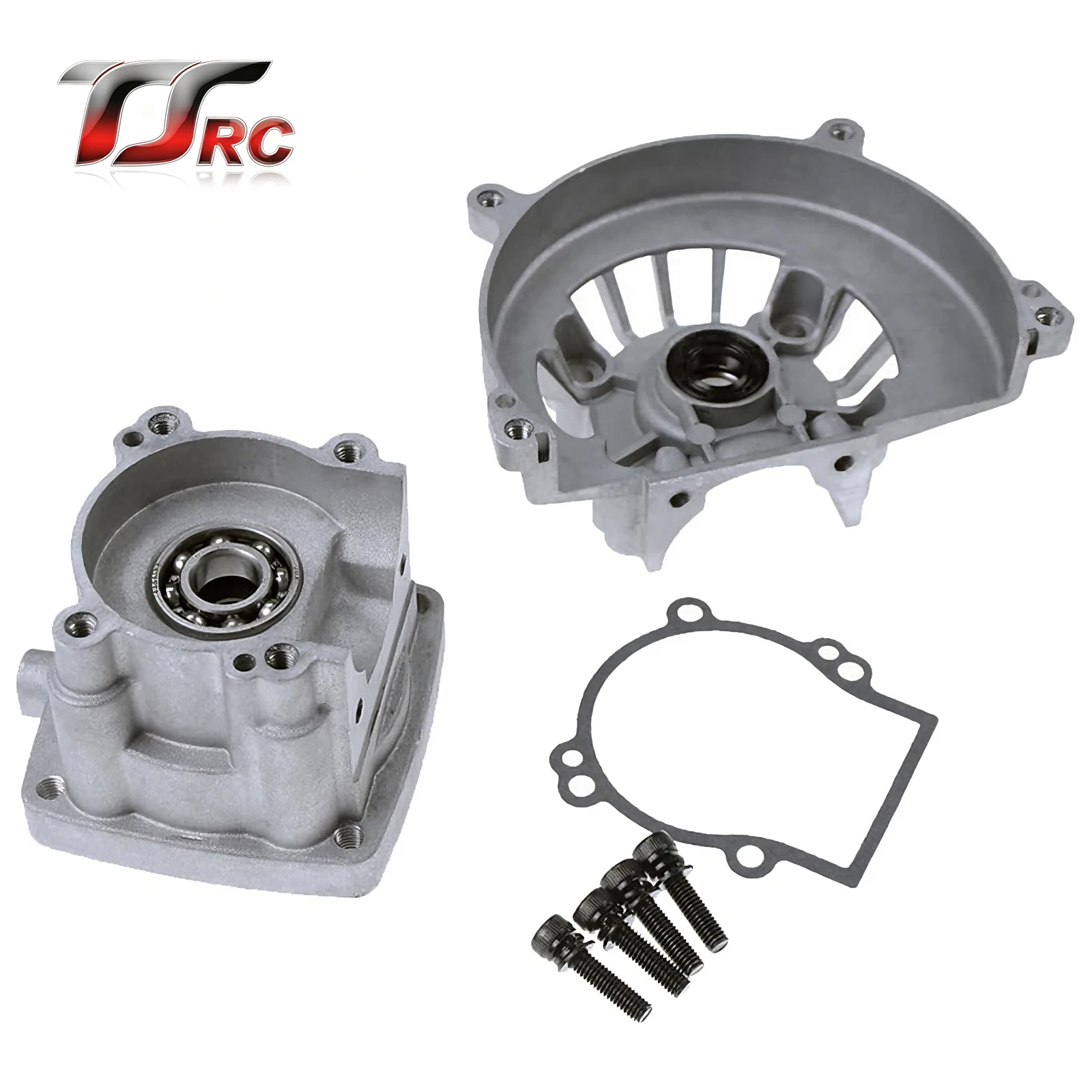 TSRW 4穴クランクケース（ベアリング、オイルシールを含む）1/5スケールRC HPIゼノア23cc 29cc 30.5cc FLMLFトップスピードエンジンパーツ用