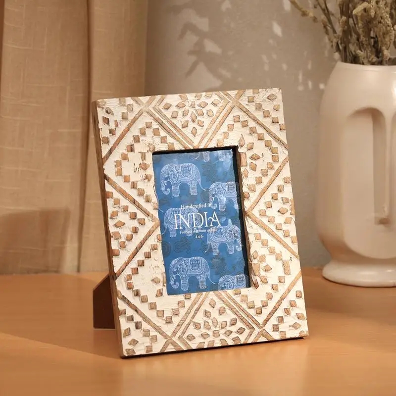 

4x6 Decorative Mango Wood Picture Frame for Photos