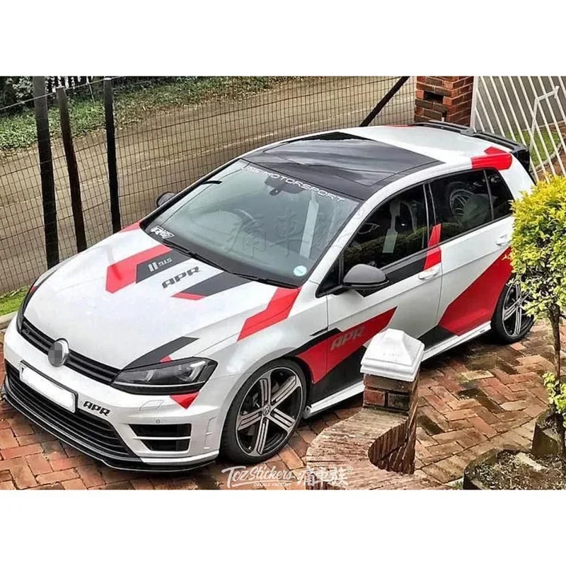 

Car sticker FOR Volkswagen Golf 7 GTI racing decoration personalized custom car pull sticker decals accessories