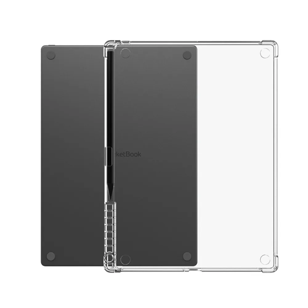 Case For PocketBook InkPad One 10.3,Model:PB1030-8-WW ,Clear TPU Lightweight Flexible Bumper Back Cover Shell ,Pencil Holder