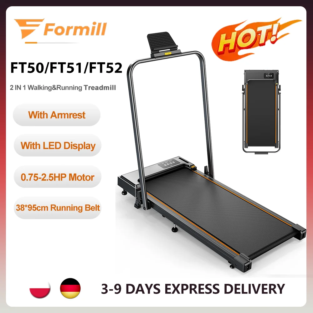 Caminadora Formill FT51/FT50/FT52 2 en 1 para Caminar y Correr, 0.75-2.5HP, Plegable, para Debajo del Escritorio, Área… — oferta en AliExpress