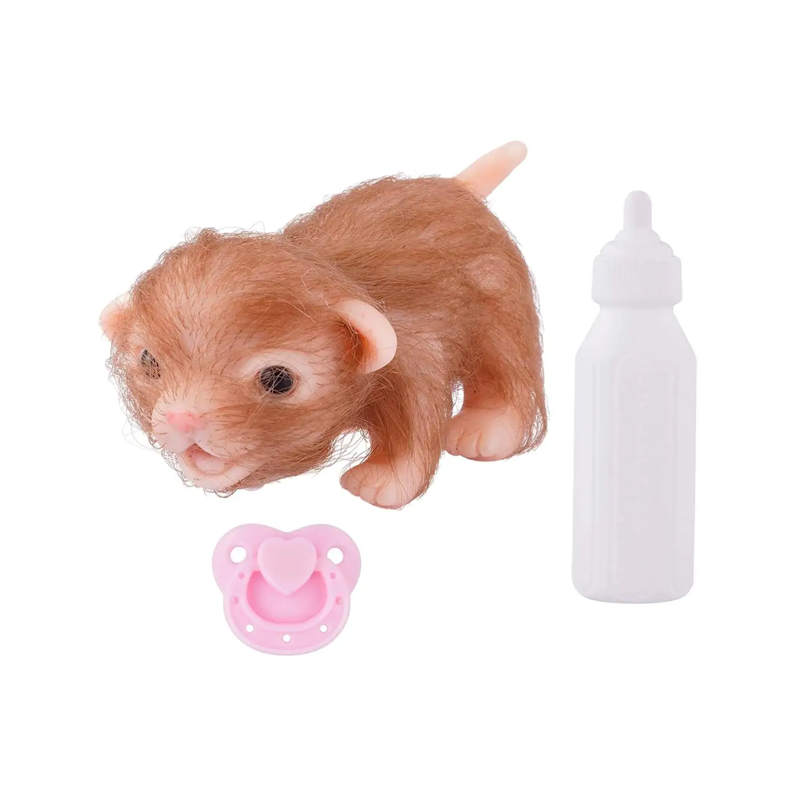 Small Reborn Dog Toy Cute Animal Doll Toy for Collectibles Home Decoration