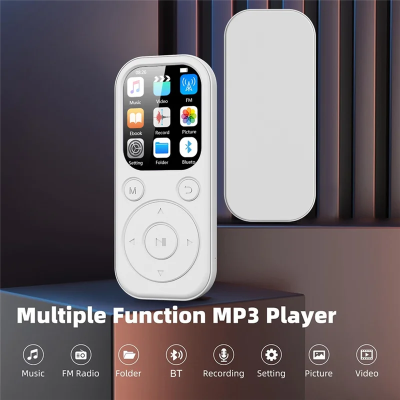 MP3 Player Sports Mini MP3 Bluetooth 5.4 With Screen Video Music Player Support FM Radio