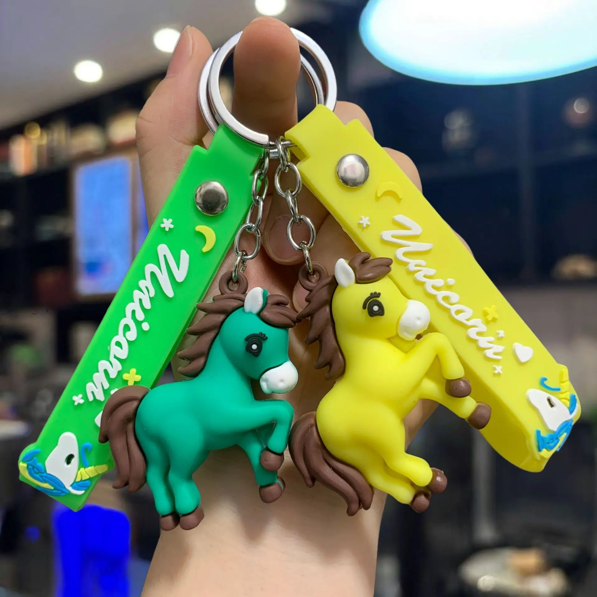 4 قطعة 2026 السنة الجديدة الحصان المفاتيح اللعب Kawaii أنيمي Diy بها بنفسك حقيبة الظهر قلادة الاطفال هدايا عيد الميلاد #3