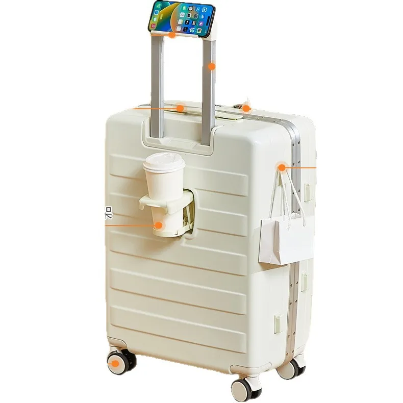 

Multifunctional suitcase, tie rod boarding suitcase, strong and durable
