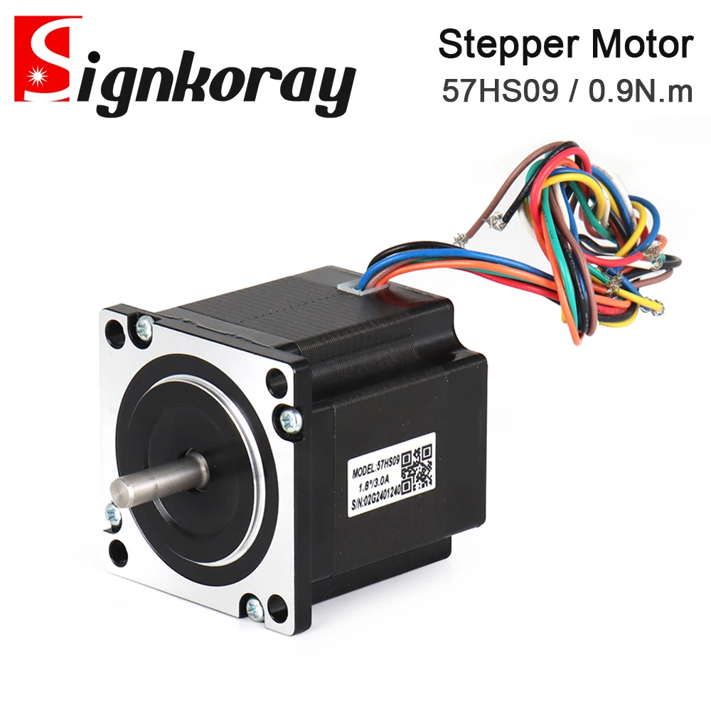 

SignkoRay Leadshine Nema23 Stepper Motor 57HS09 0.9N.m 3.0A for Co2 Laser Cutting and Engraving Machine