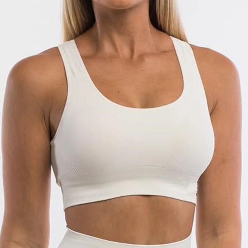 Pericic Seamless Top reggiseno senza schienale senza ossa intimo femminile donna canotta corta reggiseno da Jogging donna Crop Top Sportwear