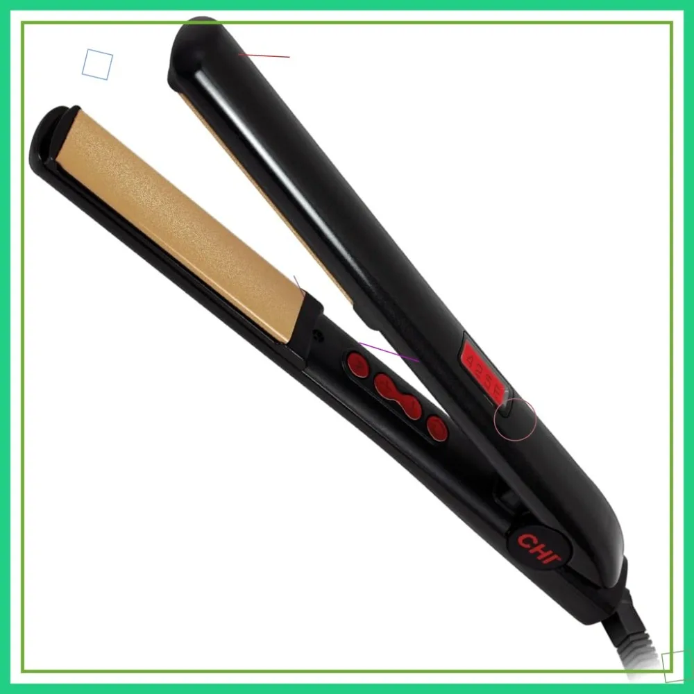 

1" Flat Iron Hair Straightener with Digital Temperature Control, Fast Heat-Up & Frizz-Free Finish for All Hair Types