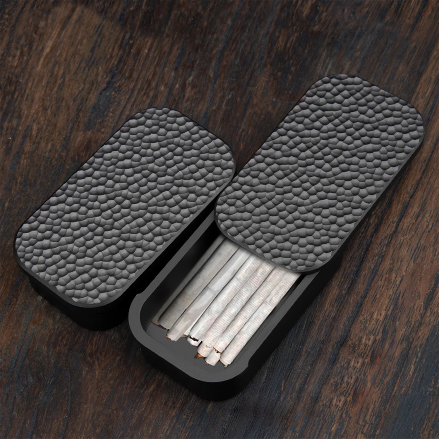 Aluminum Alloy Parts Case EDC Storage Box Outdoor Sealed Cigarette Boxes Shockproof Storage Jar Pill Container