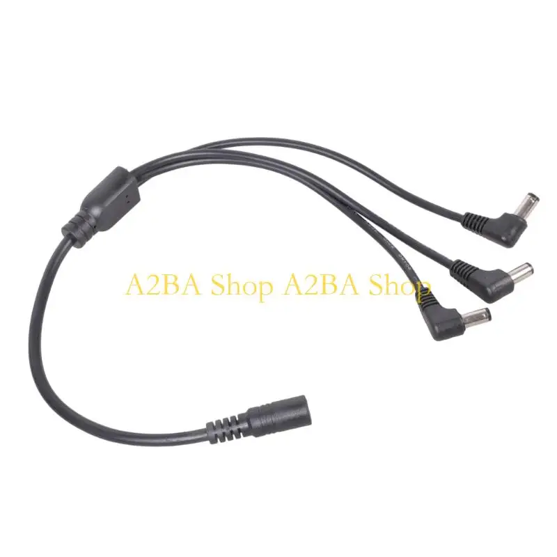 A2BA 5.5x2.1mm DC5521 Y Splitter Cable Female to 2/3/4 Male 90 degree Elbow Power Extension for LED Lights 40CM