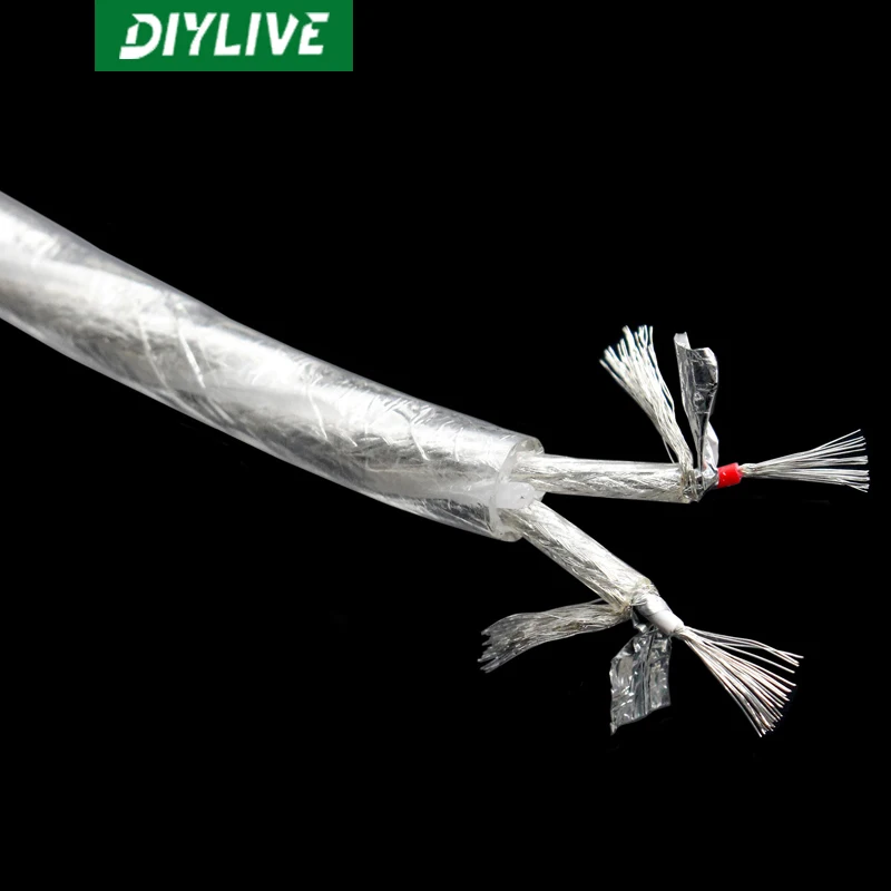 Lipton /LITON 2芯銀メッキダブルシールドオーディオ信号ライン スキャッターライン ダブルロータスライン パワーアンプケーブル