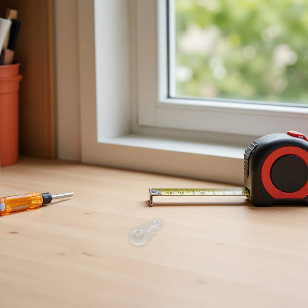 

25Pcs Glass Door Fixing Clips Clear Plastic Fasteners 4mm Thickness Bathroom Cabinet Showcase Glass Panel Retainer Clips Kit