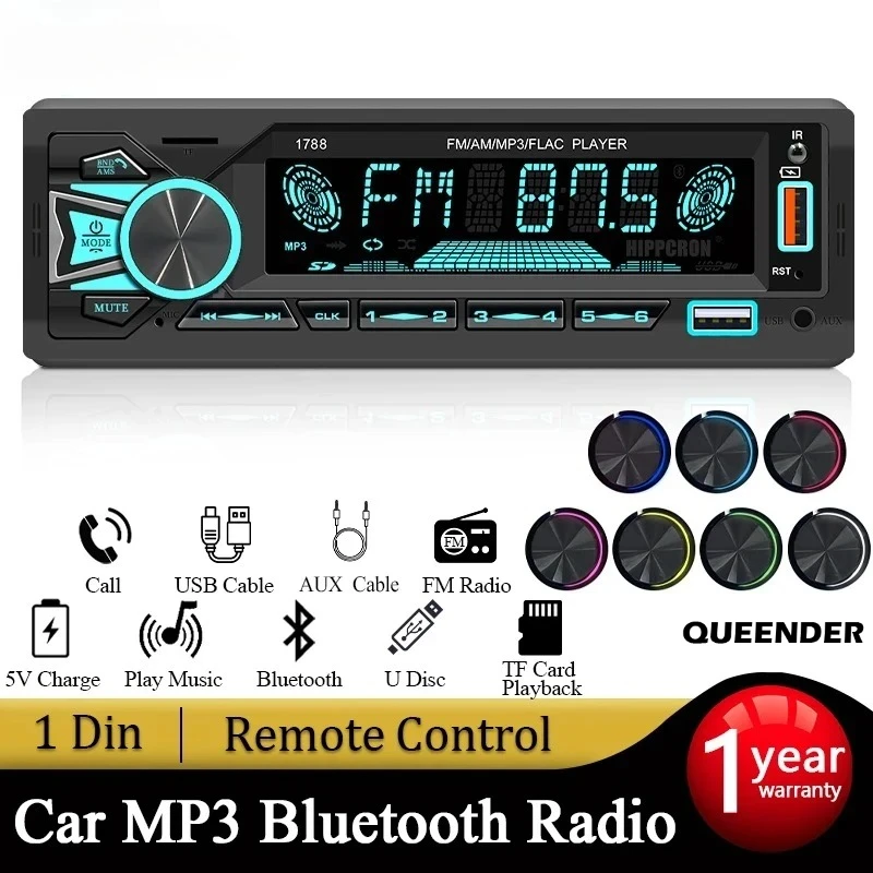 Queender 1 Din Car …