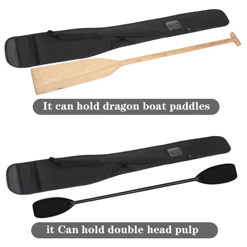Double-headed carbon fiber paddle bag portable shock-absorbing kayak surfboard paddle storage bag dragon boat paddle backpack