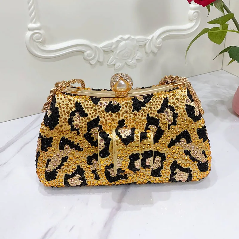 

Italian Design European and American Fashion Full Of Diamonds Young Girl Mini Bag Evening Party Chain Bag