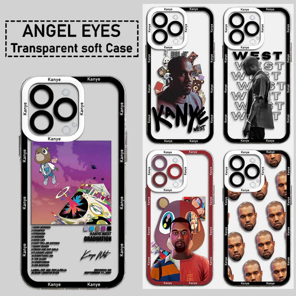 

Rapper Kanye West Phone Case For Xiaomi Redmi Note 13 12 12C 11 10 10C 13C 10s 9 9s 9A 9T 9C 8 7 Pro Max 4G 5G Transparent Cover