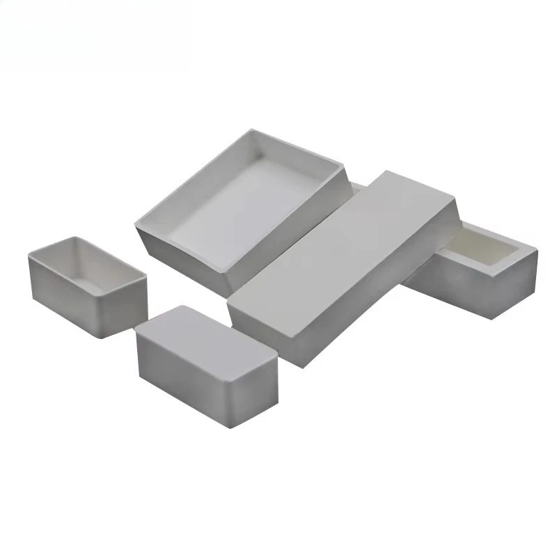 Magnesia Square Crucible, High Purity MgO Boat for High Temp Resistance & Corrosion Resistance