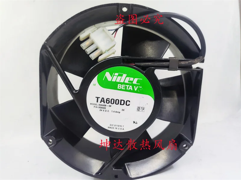 

Ltsf For Nidec TA600DC A34438-59 DC 24V 1.4A 172x150x51mm 3-Wire Server Cooling Fan