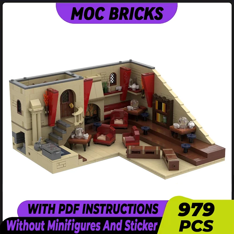 Magical School Movie Model Moc Building Bricks Divination Classroom Technology Blocks Gifts Christmas Toys DIY Sets Assembly