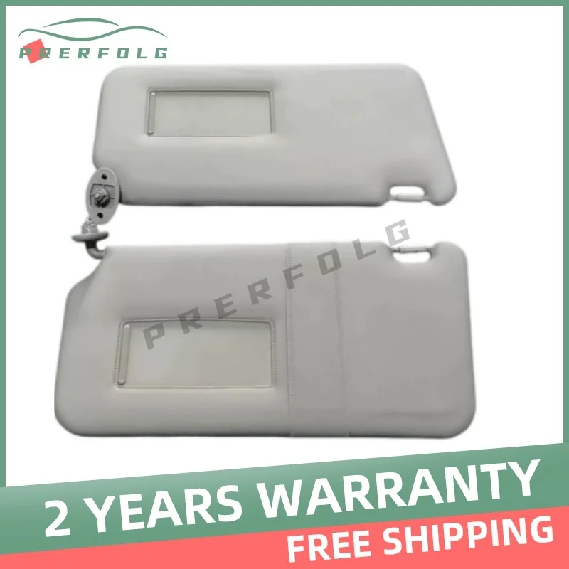 Second-hand Front Windscreen Sun Visor with Make-up Mirror Assembly 1pc Gray for SUZUKI SX4