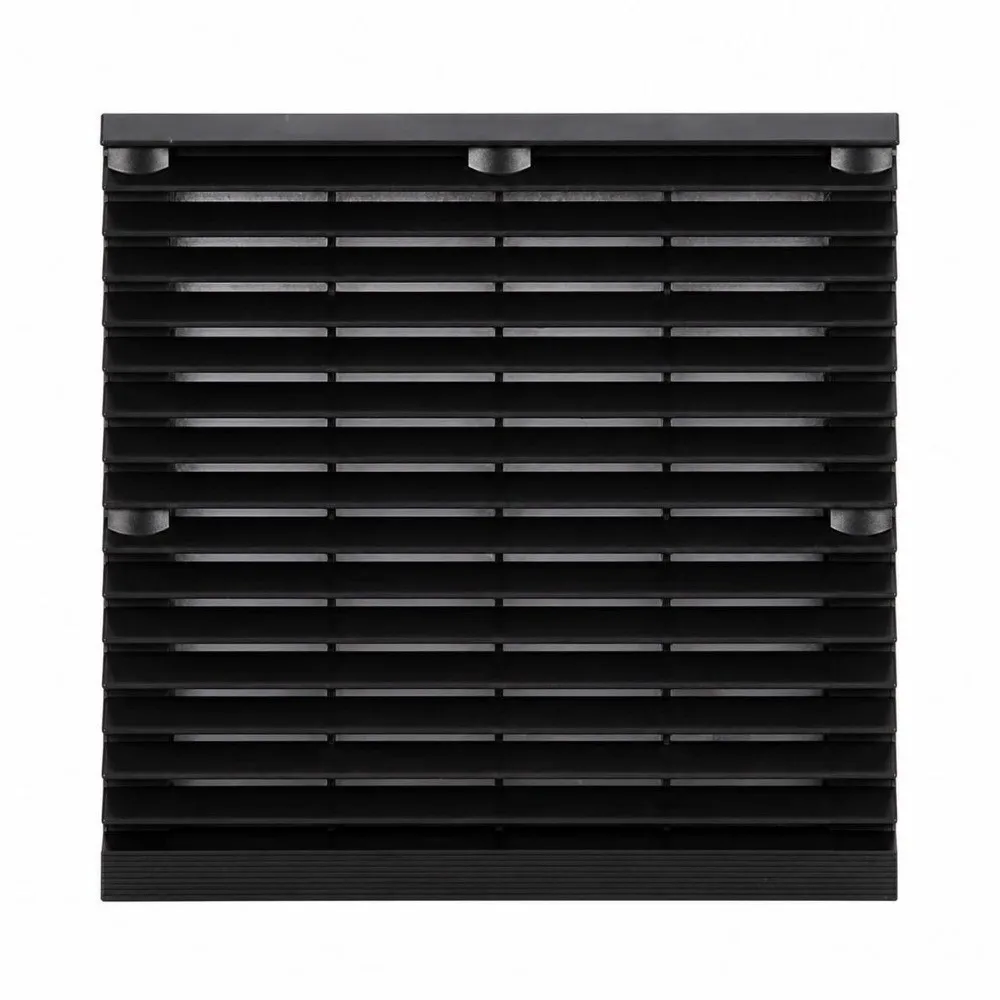 Air Ventilation System ABS Vent Grille Black Dustproof Vent Filter Waterproof Fan Grille Equipment Case
