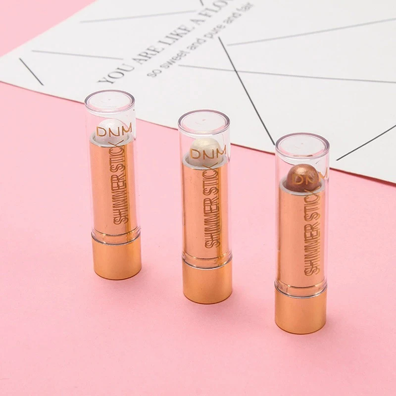 【WHB】3D Face Brighten Highlighter Bar Cosmetic Face Contour Bronzer Shimmer Highlighter Stick Concealer Cream Makeup Tool
